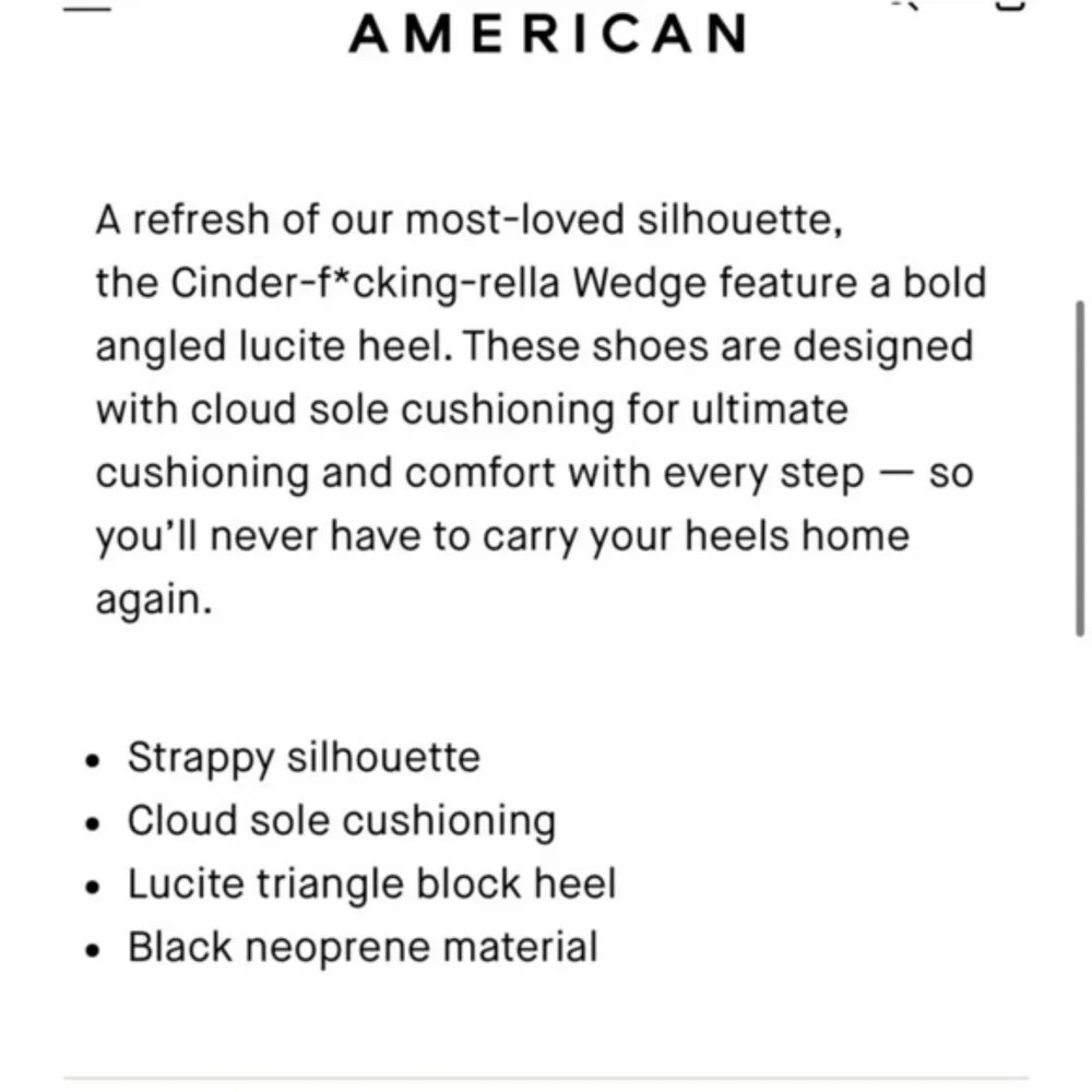 Good American Women’s Black Neoprene Pointy Toe Strappy Clear Heel Shoes SZ 8.5